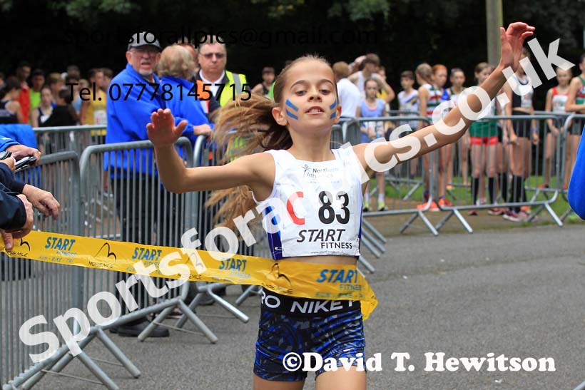 Girls under-13s 2023 Northern 6 and 4 Stage Relays and Youngsters, Birkenhead Park, Wirral.  Photo: David T. Hewitson/Sports for All Pics